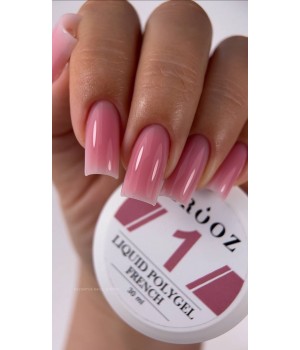 Рідкий полігель Crooz Liquid Polygel French №01, 15 мл